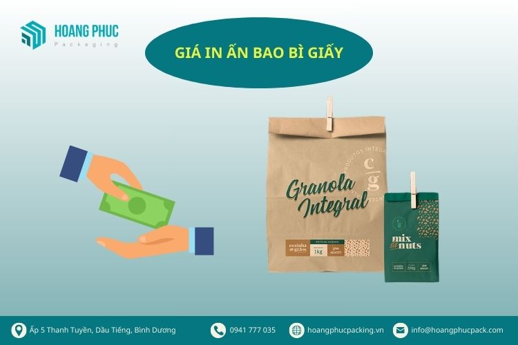 Bảng giá in ấn bao bì giấy chi tiết tại Hoàng Phúc Pack