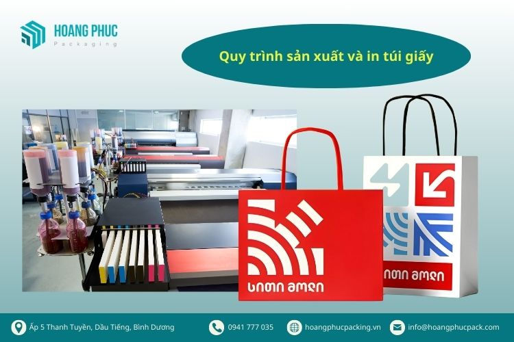 Quy trình sản xuất và in túi giấy